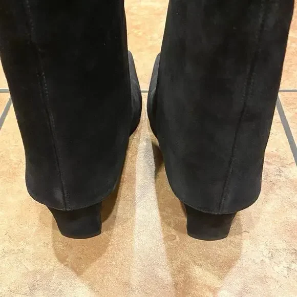 Staud Wally Foldover Black Suede Booties 37 NWOB - Picture 6 of 7